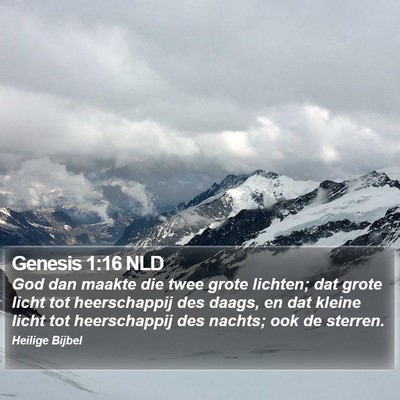 Genesis 1:16 NLD Bible Verse Image