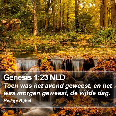 Genesis 1:23 NLD Bible Verse Image