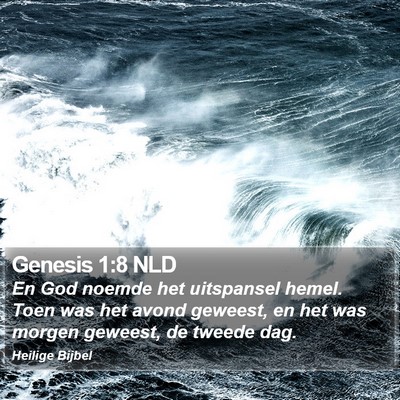 Genesis 1:8 NLD Bible Verse Image