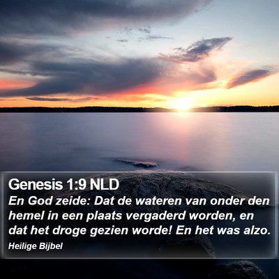 Genesis 1:9 NLD Bible Verse Image