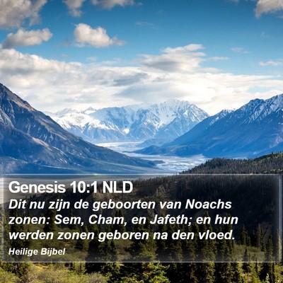 Genesis 10:1 NLD Bible Verse Image