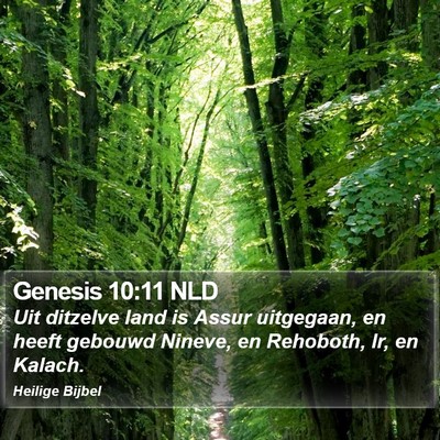 Genesis 10:11 NLD Bible Verse Image