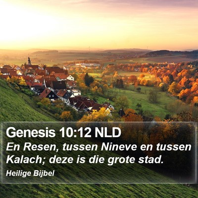Genesis 10:12 NLD Bible Verse Image