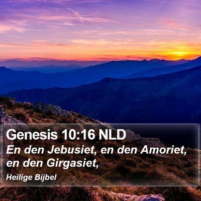 Genesis 10:16 NLD Bible Verse Image