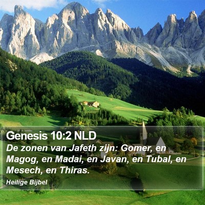 Genesis 10:2 NLD Bible Verse Image