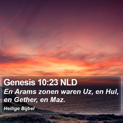 Genesis 10:23 NLD Bible Verse Image