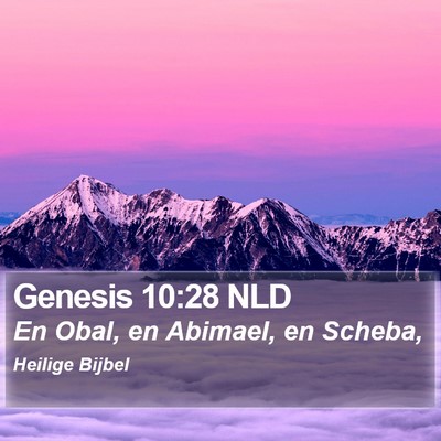 Genesis 10:28 NLD Bible Verse Image