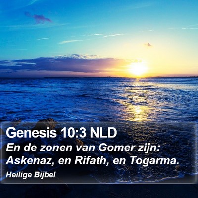Genesis 10:3 NLD Bible Verse Image