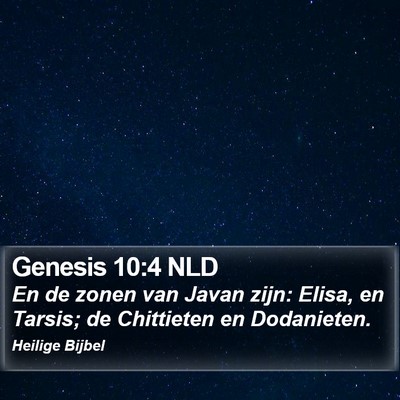 Genesis 10:4 NLD Bible Verse Image