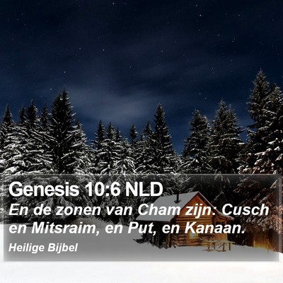 Genesis 10:6 NLD Bible Verse Image