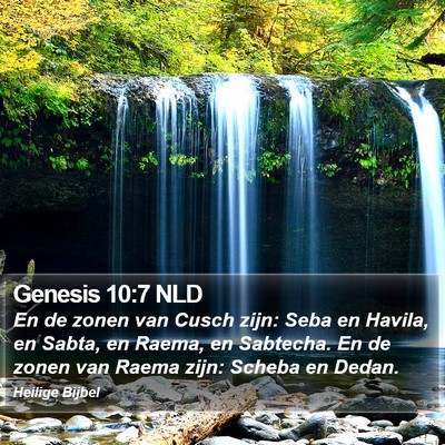 Genesis 10:7 NLD Bible Verse Image