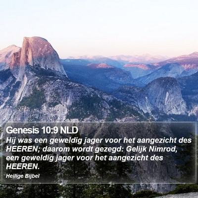 Genesis 10:9 NLD Bible Verse Image