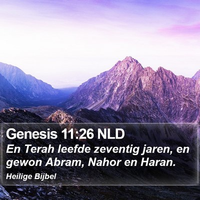 Genesis 11:26 NLD Bible Verse Image