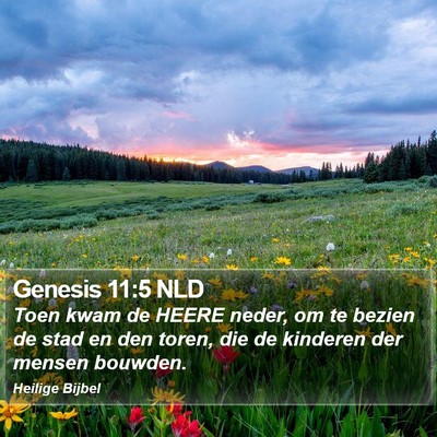 Genesis 11:5 NLD Bible Verse Image