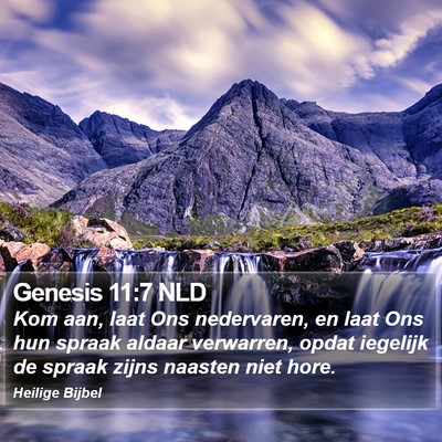 Genesis 11:7 NLD Bible Verse Image