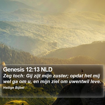 Genesis 12:13 NLD Bible Verse Image