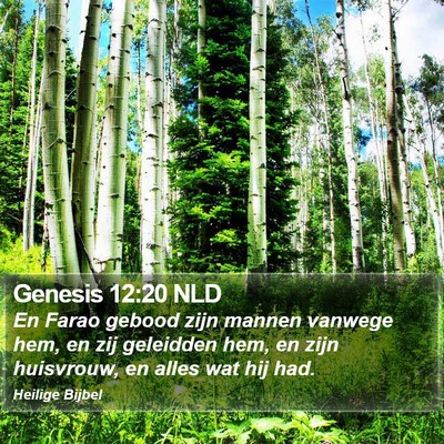 Genesis 12:20 NLD Bible Verse Image