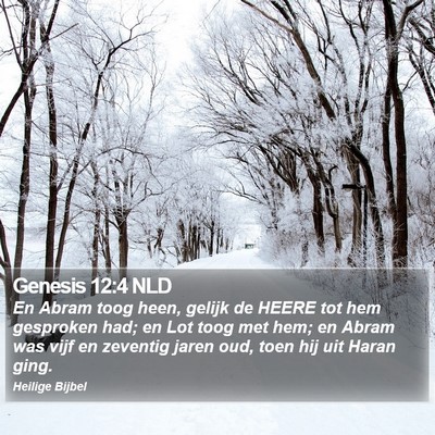Genesis 12:4 NLD Bible Verse Image