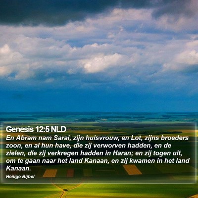 Genesis 12:5 NLD Bible Verse Image