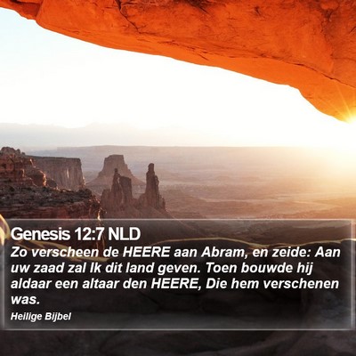 Genesis 12:7 NLD Bible Verse Image