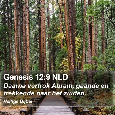 Genesis 12:9 NLD Bible Verse Image