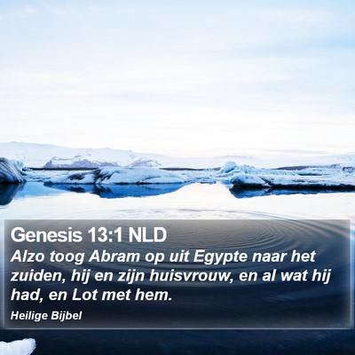 Genesis 13:1 NLD Bible Verse Image