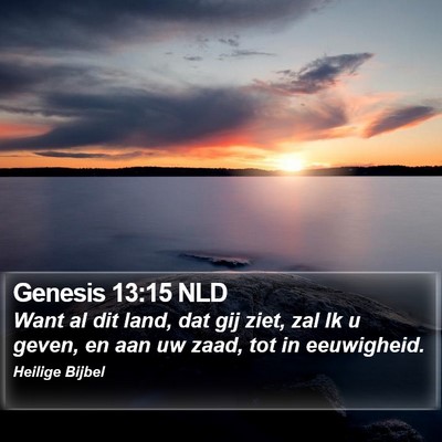 Genesis 13:15 NLD Bible Verse Image
