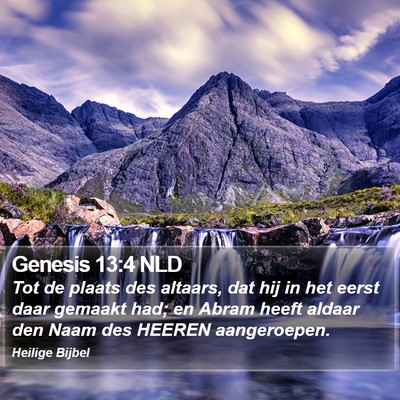 Genesis 13:4 NLD Bible Verse Image