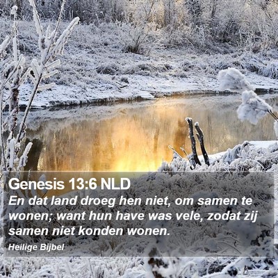 Genesis 13:6 NLD Bible Verse Image