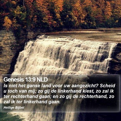 Genesis 13:9 NLD Bible Verse Image