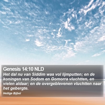 Genesis 14:10 NLD Bible Verse Image