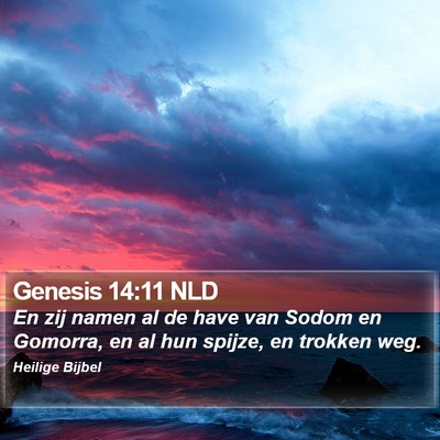 Genesis 14:11 NLD Bible Verse Image