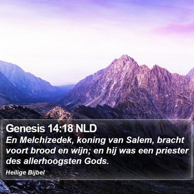 Genesis 14:18 NLD Bible Verse Image