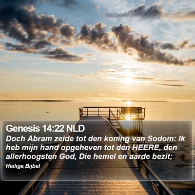 Genesis 14:22 NLD Bible Verse Image