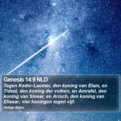 Genesis 14:9 NLD Bible Verse Image