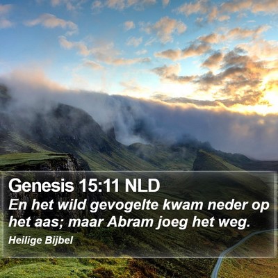 Genesis 15:11 NLD Bible Verse Image
