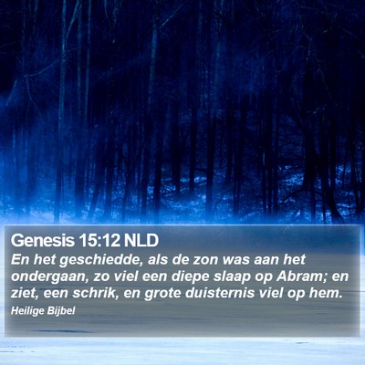 Genesis 15:12 NLD Bible Verse Image