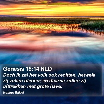 Genesis 15:14 NLD Bible Verse Image