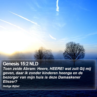 Genesis 15:2 NLD Bible Verse Image