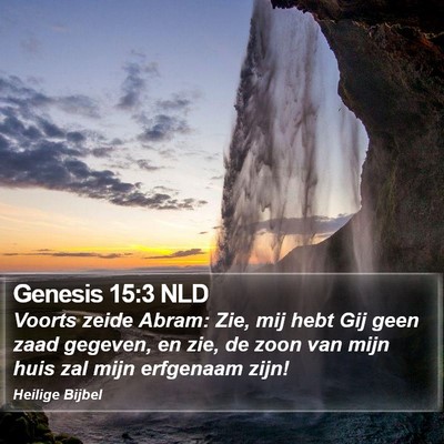 Genesis 15:3 NLD Bible Verse Image