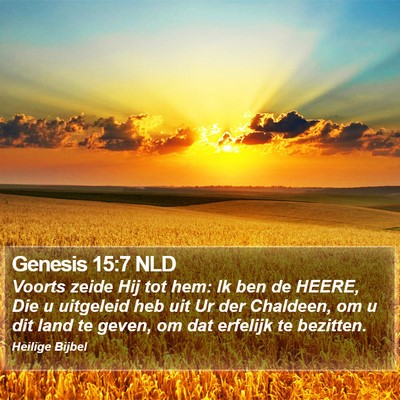 Genesis 15:7 NLD Bible Verse Image