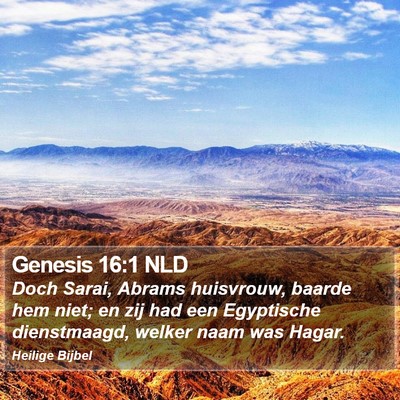 Genesis 16:1 NLD Bible Verse Image