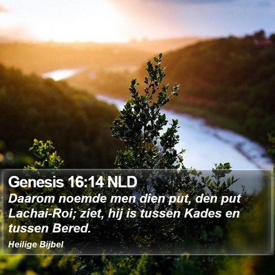 Genesis 16:14 NLD Bible Verse Image