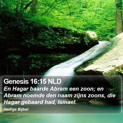 Genesis 16:15 NLD Bible Verse Image