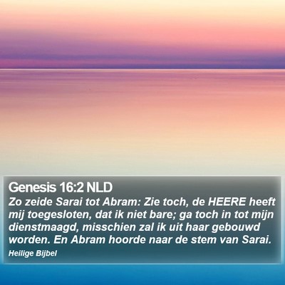 Genesis 16:2 NLD Bible Verse Image