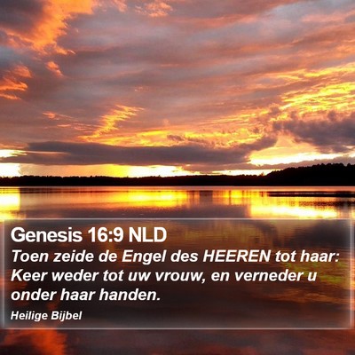 Genesis 16:9 NLD Bible Verse Image