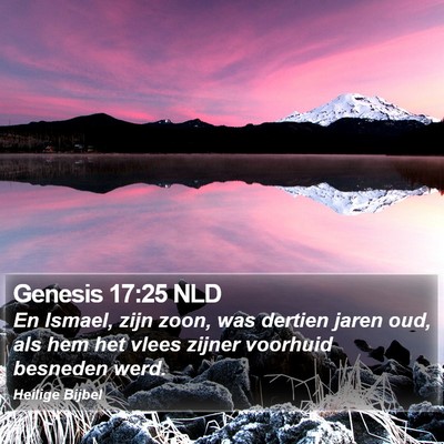 Genesis 17:25 NLD Bible Verse Image