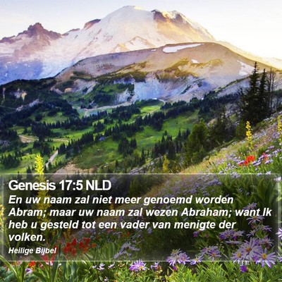Genesis 17:5 NLD Bible Verse Image