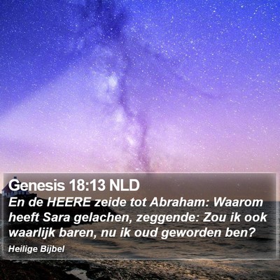 Genesis 18:13 NLD Bible Verse Image