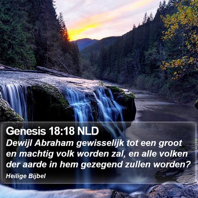 Genesis 18:18 NLD Bible Verse Image